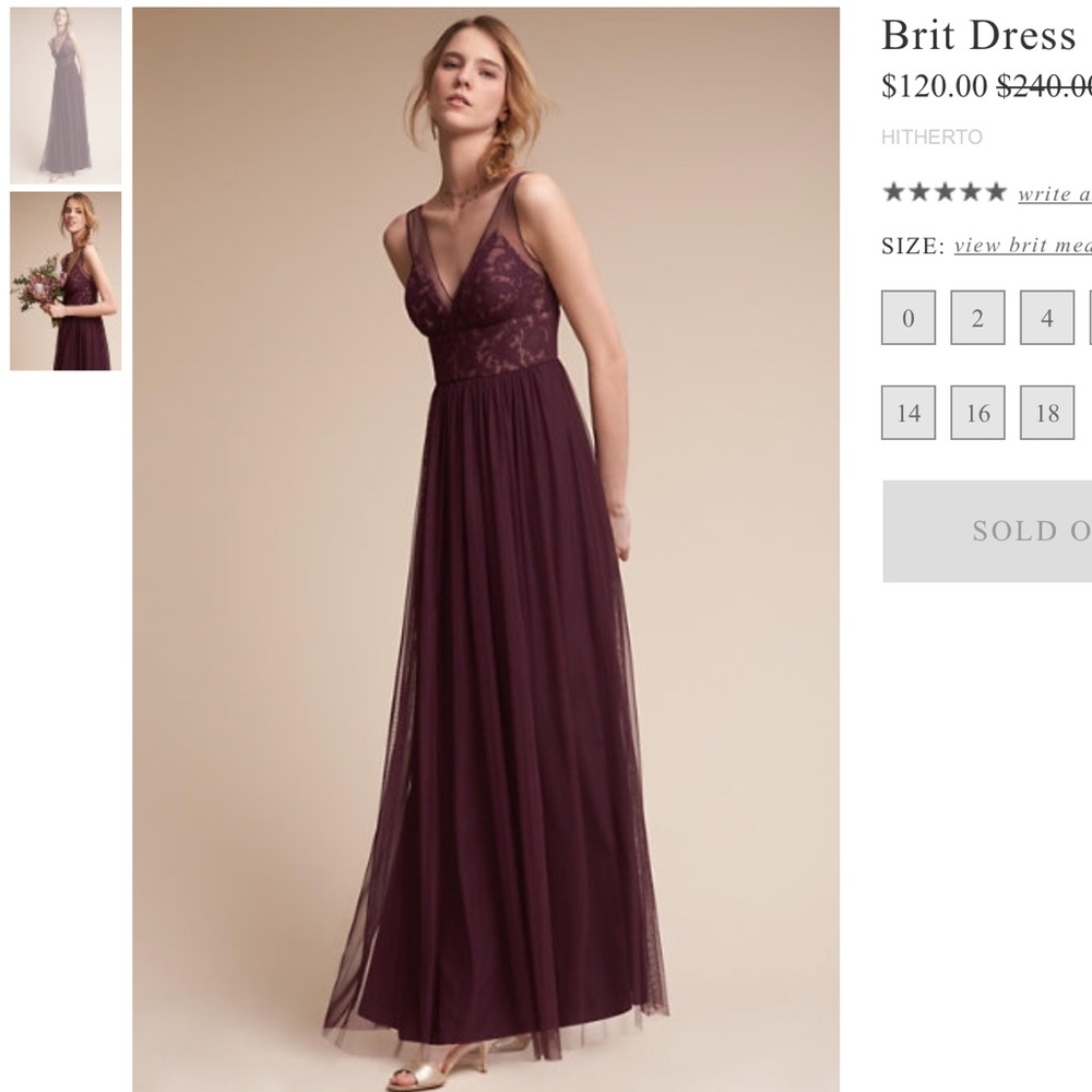 Anthropologie Dress Dark Purple Women's US 8